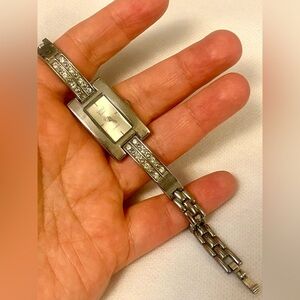 Silver Watch with Crystal Accents. Good times brand . Vintage